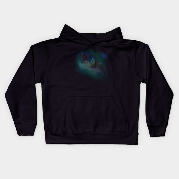 Imagine yourself sleeping on the cloud of galaxy Kids Hoodie by SOMIREE